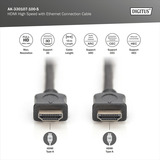 Digitus HDMI High Speed Kabel mit Ethernet, Typ A schwarz, 10 Meter