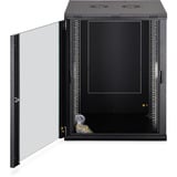 Digitus Wandgehäuse Dynamic Basic Serie - 600x600 mm (BxT), IT-Schrank schwarz, 16 Höheneinheiten