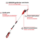 EINHELL Power X-Change Akku-Hochentaster GC-LC 18/20 Li T-Solo, 18Volt rot/schwarz, ohne Akku und Ladegerät