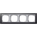 Gira Abdeckrahmen 4-fach mit Zwischenrahmen anthrazit, Retail