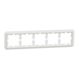 Merten D-Antik Rahmen 5-fach Rahmen, Abdeckung weiß (glänzend), Retail