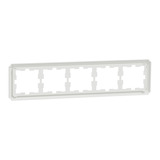 Merten D-Antik Rahmen 5-fach Rahmen, Abdeckung weiß (glänzend), Retail