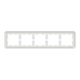 Merten D-Antik Rahmen 5-fach Rahmen, Abdeckung weiß (glänzend), Retail