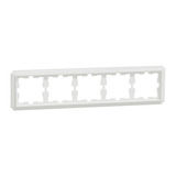 Merten D-Antik Rahmen 5-fach Rahmen, Abdeckung weiß (glänzend), Retail