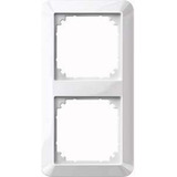 Merten Rahmen für zwei Einheiten, waagerecht und senkrecht montierbar, Typ 389219 weiß (glänzend), Retail
