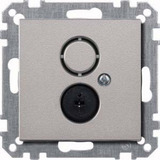 Merten Steckdosen Einsatz Lautsprecher aluminium, Retail