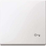 Merten Wippe Schlüssel für Wechselschalter, Kreuzschalter und Taster, einteilig, glänzend weiß (glänzend), Retail