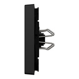 Merten Wippe mit Kontrollfenster, zweiteilige Ausführung, lackiert, matt, mit Klemmbefestigung schwarz (matt), Retail