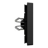 Merten Wippe mit Kontrollfenster, zweiteilige Ausführung, lackiert, matt, mit Klemmbefestigung schwarz (matt), Retail