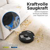 Shark Matrix Plus Saug- und Wischroboter RV2620WDEU, Saugroboter schwarz/grau
