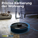Shark Matrix Plus Saug- und Wischroboter RV2620WDEU, Saugroboter schwarz/grau
