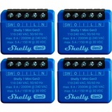 Shelly Plus 1 Mini Gen3 Sparpack, Relais blau, 4er Pack