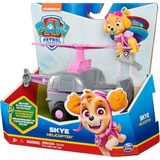 Spin Master Paw Patrol - Helikopter mit Skye-Figur, Spielfahrzeug grau/rosa