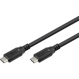 goobay USB4 Gen 3x2 Kabel, USB-C Stecker > USB-C Stecker, 40Gbit/s schwarz, 2 Meter, PD, Laden mit bis zu 100 Watt