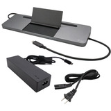 i-tec USB-C Metal Ergonomic Triple 4K Docking Station, Dockingstation grau, mit Ladegerät