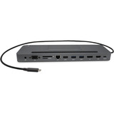 i-tec USB-C Metal Ergonomic Triple 4K Docking Station, Dockingstation grau, mit Ladegerät