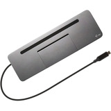 i-tec USB-C Metal Ergonomic Triple 4K Docking Station, Dockingstation grau, mit Ladegerät