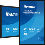 iiyama ProLite T4329AS-B1AG, LED-Monitor 108 cm (42.5 Zoll), schwarz (matt), UltraHD/4K, VA, Touchscreen, Android, USB-C