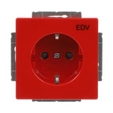 0 Schutzkontaktsteckdose CEE 7/3 Typ F Einsatz 20 EUCKS DV 12 82101 rot, Retail