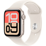 Apple Watch SE 3, Smartwatch silber, Aluminium, 44 mm, Sportarmband polarstern M/L, Cellular