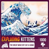 Asmodee Puzzle Exploding Kittens  - The Great Wave of Cat-a-gawa 1000 Teile