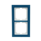 Busch-Jaeger Abdeckrahmen 2-fach, Abdeckung blau, Retail