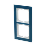 Busch-Jaeger Abdeckrahmen 2-fach, Abdeckung blau, Retail