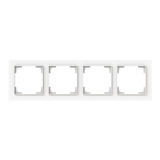 Busch-Jaeger Abdeckrahmen vierfach, Abdeckung weiß, Retail