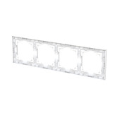 Busch-Jaeger Abdeckrahmen vierfach, Abdeckung weiß, Retail