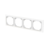 Busch-Jaeger Abdeckrahmen vierfach, Abdeckung weiß, Retail