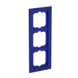 Busch-Jaeger Rahmen 3-fach blau, Retail