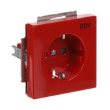 Busch-Jaeger Schutzkontaktsteckdose CEE 7/3 Typ F Einsatz 20 EUCKS DV 12 82101 rot, Retail