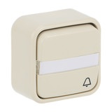 Busch-Jaeger Wipptaster Schließer einpolig Aufputz 2621 NAP/KI weiß, Retail