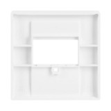 Busch-Jaeger Zentralscheibe Daten- und Sprachanschluss für Universal-Anschluss-Einheiten und Lautsprecher, Abdeckung weiß (glänzend), Retail