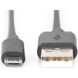 Digitus USB 2.0 Anschlusskabel USB-A (Stecker) > Micro-USB (Stecker) schwarz, 1 Meter