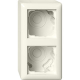 Gira Aufputzgehäuse 2-fach mit Rahmen Standard 55 creme, Retail