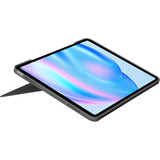 Logitech Combo Touch, Tastatur grau, DE-Layout, Scherenmechanik, für iPad Air 13" (M2 und M3)