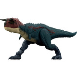 Mattel Jurassic World Charge and Chomp Carnotaurus Dinosaurier Spielzeug, Elektrohaustier 