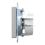 Merten Schutzkontakt-Steckdose mit Schraub-Liftklemmen aluminium, Retail