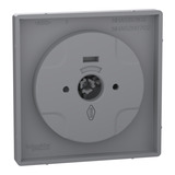 Merten Zentralplatte eds mit Drehknopf Typ MEG5250-6036 für Dimmer, lackierter Thermoplast edelstahl, Retail