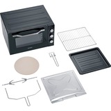 Severin Back- & Toastofen XXL TO 2073, Mini-Backofen schwarz