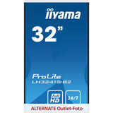 iiyama ProLite LH3241S-B2, Public Display schwarz (glänzend), FullHD, IPS, Lautsprecher, Media-Player