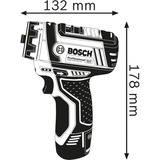 Bosch Professional Akku-Bohrschrauber GSR 12V-15 FC Professional, 12Volt blau/schwarz, 2x Li-Ionen Akku 2,0Ah, in L-BOXX