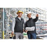 Bosch Professional Heat+Jacket GHV 12+18V Kit Größe L, Arbeitskleidung schwarz, inkl. Ladegerät GAL 12V-20 Professional, 1x Akku GBA 12V 2.0Ah