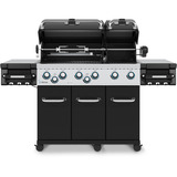 Broil King Gasgrill Regal 690 - BUNDLE schwarz/edelstahl, mit Infrarot-Seitenbrenner und Heckbrenner, inkl. Gussplatte und Schutzhülle