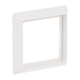 Busch-Jaeger Rahmen einfach für Unterputzmontage, Allwetter 44, Schutzart IP44, Kunststoff, glänzend weiß (glänzend), Retail