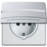 Busch-Jaeger Schutzkontakt-Steckdoseneinsatz CEE 7/3 Typ F 20 EUGKBN-33-101 aluminium, Retail