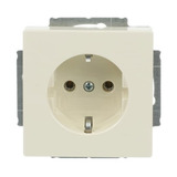 Busch-Jaeger Steckdosen-Einsatz Schutzkontaktsteckdose 2-polig plus Erde 16 Ampere 250 Volt weiß (glänzend), Retail