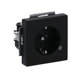 Busch-Jaeger Steckdosen Einsatz mit LED und erhöhtem Berührungsschutz schwarz, Retail