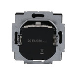 Busch-Jaeger Steckdosen Einsatz mit LED und erhöhtem Berührungsschutz schwarz, Retail